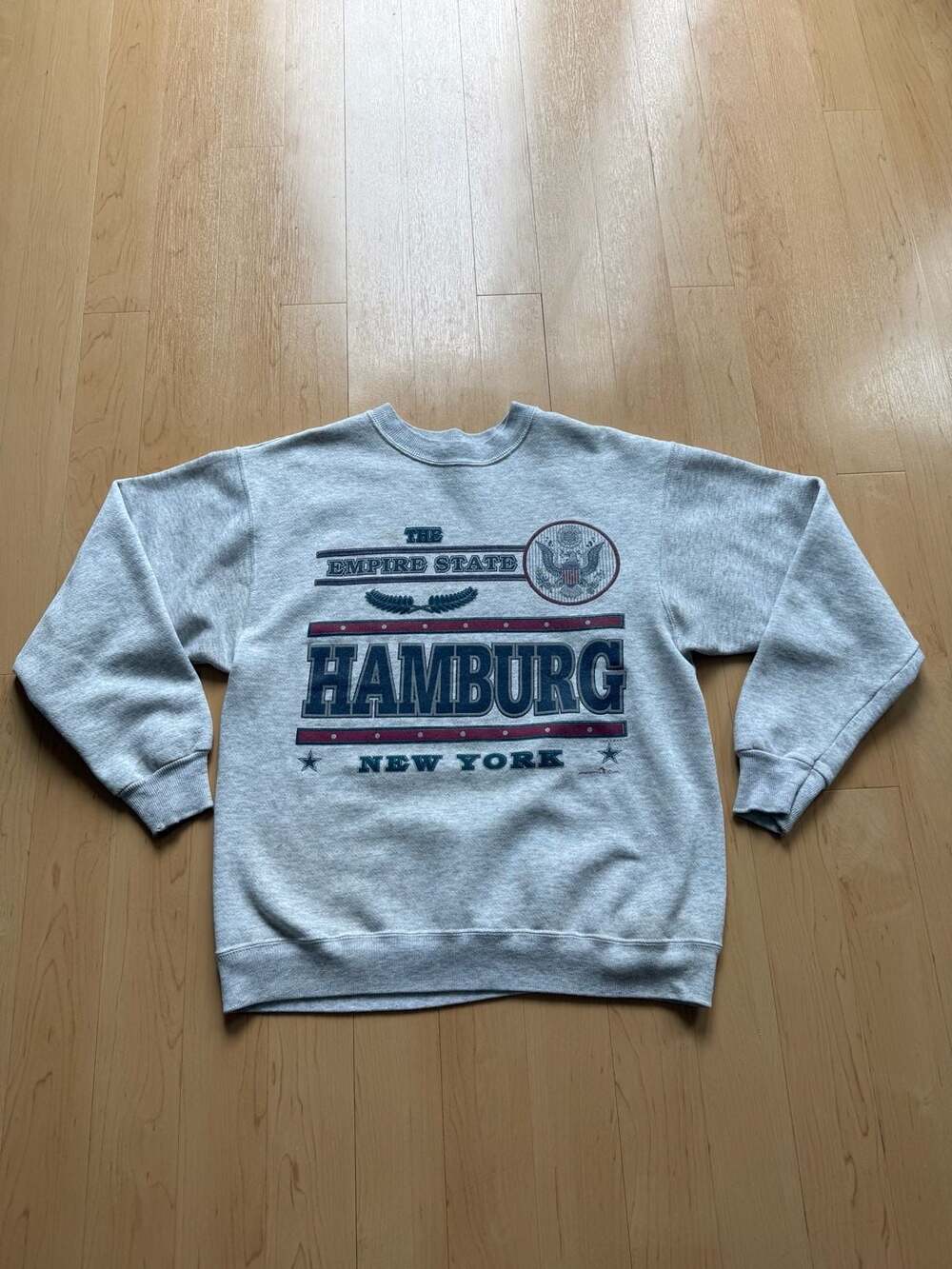 1993 Ohiopyle Hamburg New York The Empire State Crewneck Sweatshirt Grey